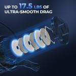 KastKing Centron Lite Travel Spinning Fishing Rod and Reel 6'6" M 2000 Reel Spinning