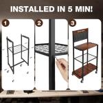 Ghosthorn Fishing Rod Holders for Garage Fishing Pole Holders Fishing Rack Hold up to 10 Rods Fishing rod Storage with Pegboard Hooks Fishing Rod Rack on wheels Fishing Pole Organizer Fishing Gear