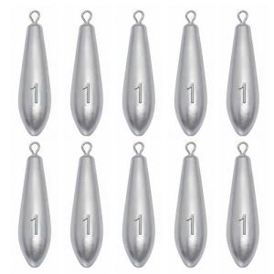 Drop Shot Fishing Weights Sinkers Teardrop Weights Bass Fishing Sinkers for Freshwater Saltwater Fishing Gear 1oz to 8oz