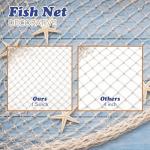 Natural Cotton Fish Net Decor - 3 Pack