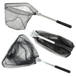 Foldable Triangular Fishing Net - Sturdy Mesh & Aluminum Handle, Fishing Landing Net for Family Fishing Trips & Camping