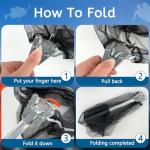 Foldable Triangular Fishing Net - Sturdy Mesh & Aluminum Handle, Fishing Landing Net for Family Fishing Trips & Camping