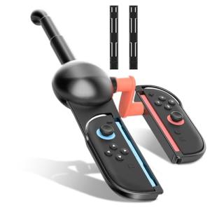 GLDRAM Fishing Rod for Nintendo Switch 2 (2025) & Switch NS/OLED - Realistic Fishing Game Handle Grip Accessory, Compatible with Bass Pro Shops & Fishing Simulators