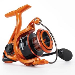 KastKing Lethal Blaze Spinning Fishing Reel, 17.6LBs Max Drag, 5.2:1 Gear Ratio, Ultra-Smooth Freshwater & Inshore Spinning Reel, CNC Aluminum Spool, Ideal for Bass & Trout Fishing