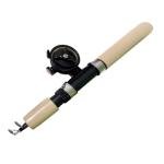 CJFNDFA Ice Fishing Rod and Reel Combo - 29.5 Inch Ultralight Spinning Ice Fishing Gear Set with High Visibility Pole for Walleye, Perch, Panfish, Trout