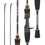 KastKing Zephyr Finesse Fishing Rods – BFS Baitcasting & Spinning Rods, IM6 Graphite, Extra Twin-Tip, 2pc & 3pc Travel Design, Ultra-Light Lure Casting, Stainless Steel Guides with Zirconium Rings