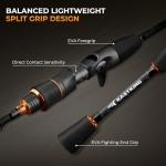 KastKing Zephyr Finesse Fishing Rods – BFS Baitcasting & Spinning Rods, IM6 Graphite, Extra Twin-Tip, 2pc & 3pc Travel Design, Ultra-Light Lure Casting, Stainless Steel Guides with Zirconium Rings