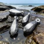 Fishing Weights Sinkers Bank Sinkers Bullet Weights for Surf Fishing Pier Bank Fishing Saltwater Fishing Gear 1oz to 8oz