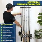 Ceiling Fishing Rod Holder for 6 Rods