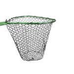UMT Telescopic Fishing Landing Net (3.6–5 ft) — 17" x 19" Large Hoop, 21" Deep Silicone Rubber Mesh, for Freshwater & Saltwater, Green