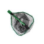 UMT Telescopic Fishing Landing Net (3.6–5 ft) — 17" x 19" Large Hoop, 21" Deep Silicone Rubber Mesh, for Freshwater & Saltwater, Green