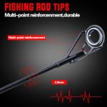 Sougayilang Portable Telescopic Fishing Rod with Carbon Fiber Material and Precision Carved Reel Seat - Suitable for Saltwater and Freshwater Fishing