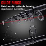 Sougayilang Portable Telescopic Fishing Rod with Carbon Fiber Material and Precision Carved Reel Seat - Suitable for Saltwater and Freshwater Fishing