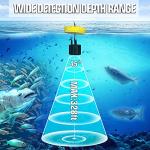 Atibin Wired Portable Fish Finder Display Handheld Monitor Depth Finder Transducer Sonar Sensor Fish Finders LCD Screen