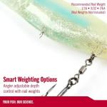 Berkley PowerBait® CullShad Fishing Bait, Albino, 6 in, Soft Swimbait, Equipped with Fusion19TM Hook, Smart Weighting System