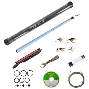 Aventik FreshStart Tenkara Fly Fishing Rod Combo(Blue,2.4M/8FT)
