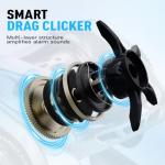 DOVIELLO HICC50 Compact Baitcaster Fishing Reels - 4.7oz Ultra Smooth Fishing Reel with Magnetic Brake, 8.1:1 Speed Ratio and 10+1 Bearing Reels Equipped for Saltwater Outdoor - Right Hand