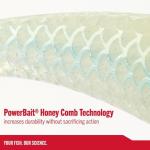 Berkley PowerBait® CullShad Fishing Bait, Albino, 6 in, Soft Swimbait, Equipped with Fusion19TM Hook, Smart Weighting System