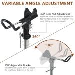 Stedan 2 Pack Fishing Rod Holders Multifunctional Stainless Steel Stand, Ground Fishing Rod Pole Brackets Texture 360 ° Adjustable & Detachable Easy to Carry, Fish Pole Holders for Ground, Beach