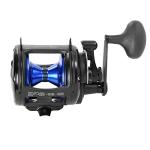 Okuma Solterra SLX Single Speed Closed Frame Lever Drag Saltwater Trolling Reel, SLX-20b, 480yds-30lb,Black