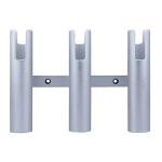 Wall Mount Fishing Rod Holder for Boat, Aluminium 3 Tubes Linked Fishing Rod Rack, Surf Fishing Pole Holders for Garage, Boat Rod Holder for Marine Yacht RV Home