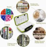 LESOVI Fishing Lure Boxes, Waterproof Portable Tackle Box Organizer With Storing Tackle Set Plastic Storage - Mini Utility Lures Fishing Box, Small Organizer Box