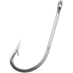 Saltwater Fishing J Hooks,35pcs O'Shaughnessy Forged Stainless Steel 34007 Extra Strong Trolling Long Shank Fishing Hooks for Sea Bass Striper Snapper Saltwater Freshwater