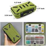 LESOVI Fishing Lure Boxes, Waterproof Portable Tackle Box Organizer With Storing Tackle Set Plastic Storage - Mini Utility Lures Fishing Box, Small Organizer Box