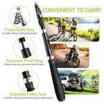 Fishing Rod and Reel Combos, 2PCS 5.9FT Carbon Fiber Fishing Pole Kits with Spinning Reels, Telescopic Travel Fishing Rod Line Lures Set with Carrier Bag for Freshwater Saltwater Fishing