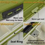 LESOVI Fishing Lure Boxes, Waterproof Portable Tackle Box Organizer With Storing Tackle Set Plastic Storage - Mini Utility Lures Fishing Box, Small Organizer Box