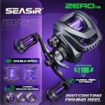 SEASIR Zero119 Ultralight Baitcasting Reel 4.2oz, BFS Fishing Baitcaster Reel, Double Spool, Freshwater Casting, Max Drag 9LB, 8+1 BB, 7.6:1 Ratio, Carbon Fiber Washer, Black & Purple