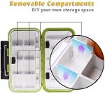 LESOVI Fishing Lure Boxes, Waterproof Portable Tackle Box Organizer With Storing Tackle Set Plastic Storage - Mini Utility Lures Fishing Box, Small Organizer Box