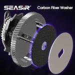 SEASIR Zero119 Ultralight Baitcasting Reel 4.2oz, BFS Fishing Baitcaster Reel, Double Spool, Freshwater Casting, Max Drag 9LB, 8+1 BB, 7.6:1 Ratio, Carbon Fiber Washer, Black & Purple