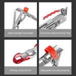 LBW Automatic Spring Fishing Rod Holder for Ground Bank Fishing Pole Holder Hook Setter Adjustable High Sensitivity Stainless Steel Fishing Rod Stand 2 Pack