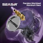 SEASIR Zero119 Ultralight Baitcasting Reel 4.2oz, BFS Fishing Baitcaster Reel, Double Spool, Freshwater Casting, Max Drag 9LB, 8+1 BB, 7.6:1 Ratio, Carbon Fiber Washer, Black & Purple