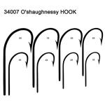 Saltwater Fishing J Hooks,35pcs O'Shaughnessy Forged Stainless Steel 34007 Extra Strong Trolling Long Shank Fishing Hooks for Sea Bass Striper Snapper Saltwater Freshwater
