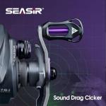 SEASIR Zero119 Ultralight Baitcasting Reel 4.2oz, BFS Fishing Baitcaster Reel, Double Spool, Freshwater Casting, Max Drag 9LB, 8+1 BB, 7.6:1 Ratio, Carbon Fiber Washer, Black & Purple