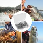 Saltwater Fishing J Hooks,35pcs O'Shaughnessy Forged Stainless Steel 34007 Extra Strong Trolling Long Shank Fishing Hooks for Sea Bass Striper Snapper Saltwater Freshwater