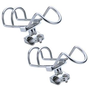 YANYUCB Fishing Rod Holder,316 Stainless Steel Adjustable Boat Rod Holders,360°Rotatable Rail Mount Rod Holder Fits 1" Rail,Heavy-Duty Rod Holder for Fishing Boats,Yachts(2-Pack)