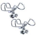 YANYUCB Fishing Rod Holder,316 Stainless Steel Adjustable Boat Rod Holders,360°Rotatable Rail Mount Rod Holder Fits 1" Rail,Heavy-Duty Rod Holder for Fishing Boats,Yachts(2-Pack)