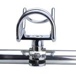 YANYUCB Fishing Rod Holder,316 Stainless Steel Adjustable Boat Rod Holders,360°Rotatable Rail Mount Rod Holder Fits 1" Rail,Heavy-Duty Rod Holder for Fishing Boats,Yachts(2-Pack)