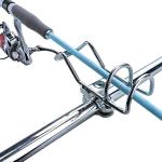 YANYUCB Fishing Rod Holder,316 Stainless Steel Adjustable Boat Rod Holders,360°Rotatable Rail Mount Rod Holder Fits 1" Rail,Heavy-Duty Rod Holder for Fishing Boats,Yachts(2-Pack)