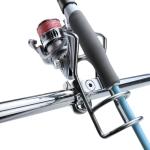 YANYUCB Fishing Rod Holder,316 Stainless Steel Adjustable Boat Rod Holders,360°Rotatable Rail Mount Rod Holder Fits 1" Rail,Heavy-Duty Rod Holder for Fishing Boats,Yachts(2-Pack)