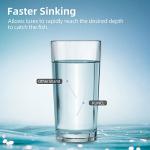 RUNCL Fluorocarbon Fishing Line, PowerFluoro Clear Ice Fishing Leader Line - Virtually Invisible, Faster Sinking, Extra Sensitivity, 300/500/1000yds, 5-32lb Break Strength, Fishing Gifts