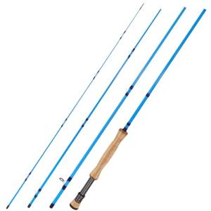 Sougayilang Fly Fishing Rod - High-Performance IM8 Carbon Blank, 9ft for 5/6wt and 7/8wt, Travel-Friendly Design-#8-Blue
