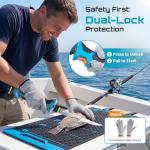 Seesii Cordless Electric Fillet Knife with 4 Blades, High Speed Rechargeble Filet Knife for Fish, Non-Slip Grip, Safety Lock, Storage Bag Complete Kit for Filleting and Meat Slicing