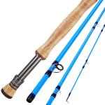Sougayilang Fly Fishing Rod - High-Performance IM8 Carbon Blank, 9ft for 5/6wt and 7/8wt, Travel-Friendly Design-#8-Blue