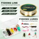 Telescopic Fishing Rod Combo - 2PCS 7.89FT Collapsible Carbon Fiber Pole Set, Spinning Reel Lures Lines Kits with Carrier Bag for Travel Saltwater Freshwater Fishing Gifts for Adults Beginer