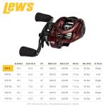 Lew's KVD 6.2:1 Right Hand Baitcast Reel , Maroon