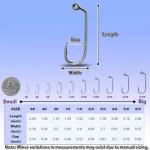 Natufish 60 Degree Jig Hooks 25Pcs Inline Jig Hook,Fishing Long Shank Hooks for Lure Making,Suitable for Freshwater and Saltwater Fishing 4/0